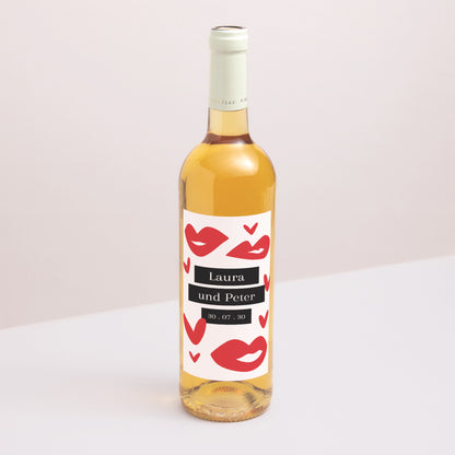 Flaschenetikett Hochzeit Porträt foto N° 1