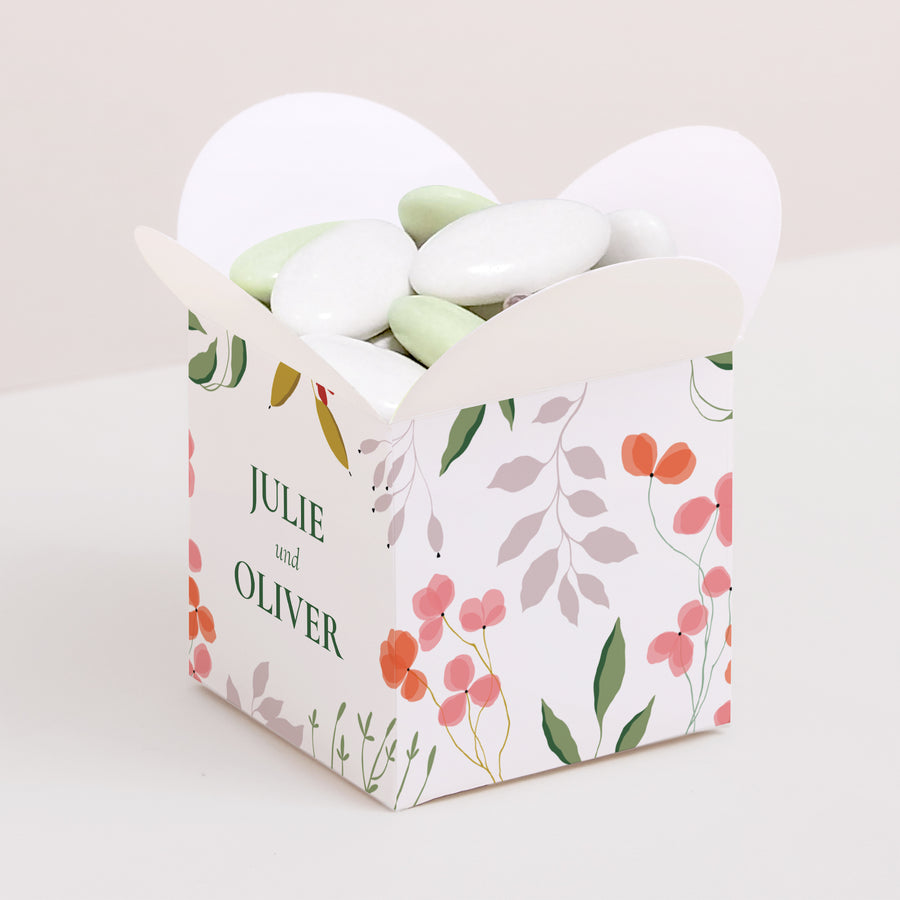 Geschenkbox Hochzeit Schmetterlingsöffnung Pflanzrahmen III foto