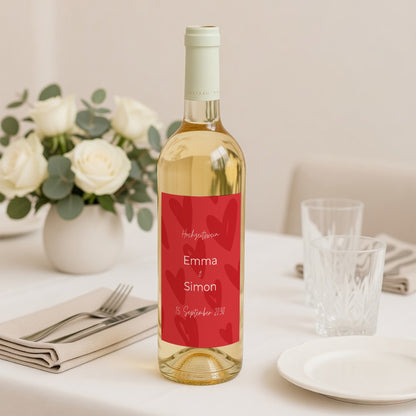 Flaschenetikett Hochzeit Porträt foto N° 2