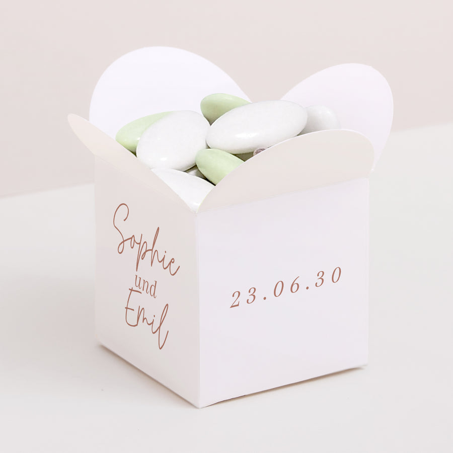 Geschenkbox Hochzeit Schmetterlingsöffnung Gereinigt foto