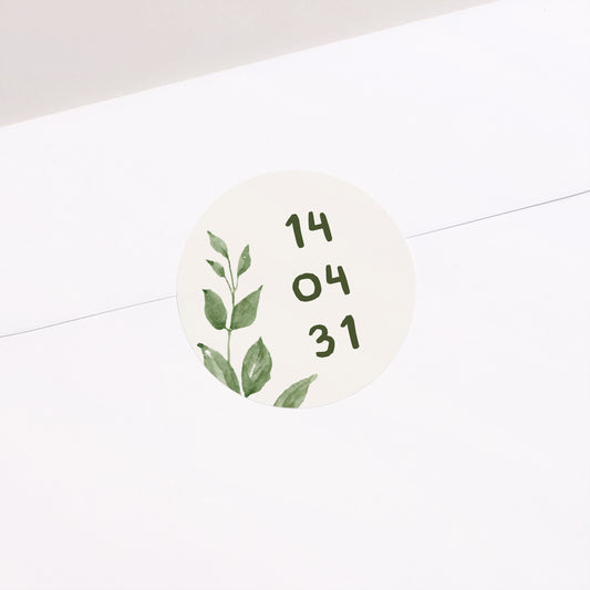Sticker Taufe Rund Brin Baptême foto