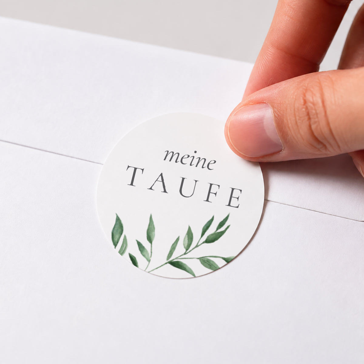 Sticker Taufe Rund Der Olivenbaum der Liebe foto