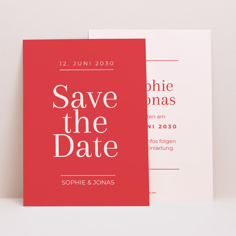 Save the date Karte Hochzeit Porträt foto