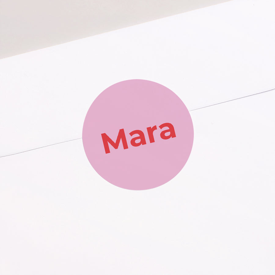 Sticker Geburt Rund foto