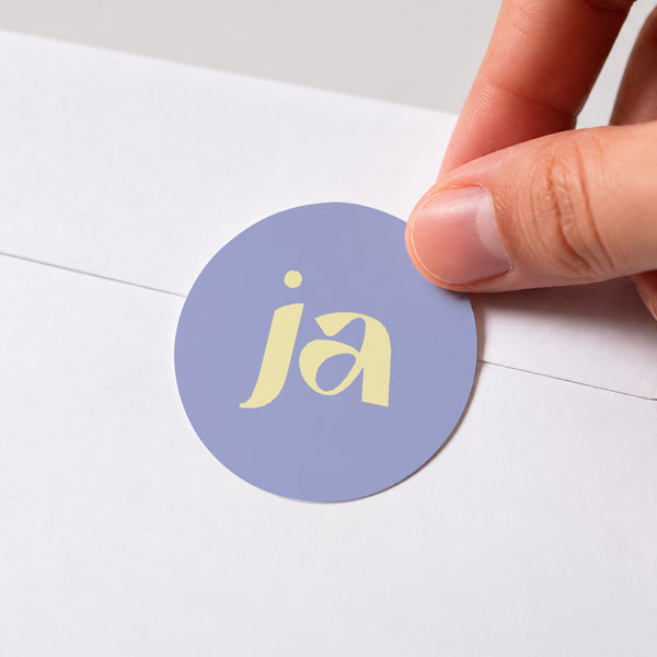 Sticker Hochzeit Rund foto