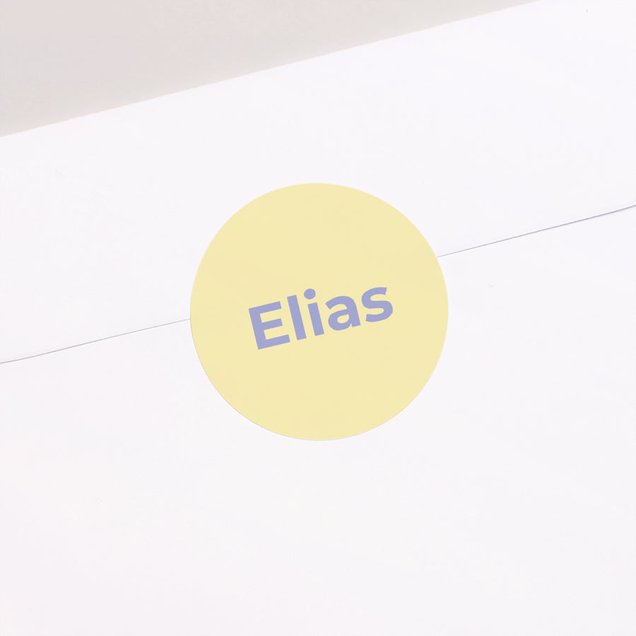 Sticker Geburt Rund foto