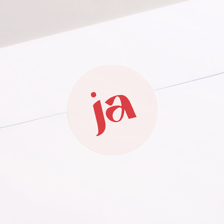 Sticker Hochzeit Rund foto
