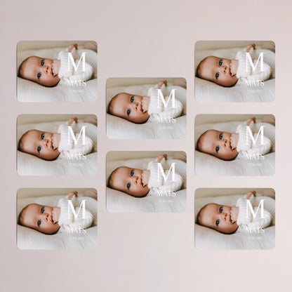 Geburtskarte Set von 8, magnetisch, Landschaft, rechteckige abgerundete Ecken Fotografisches Full House foto N° 3