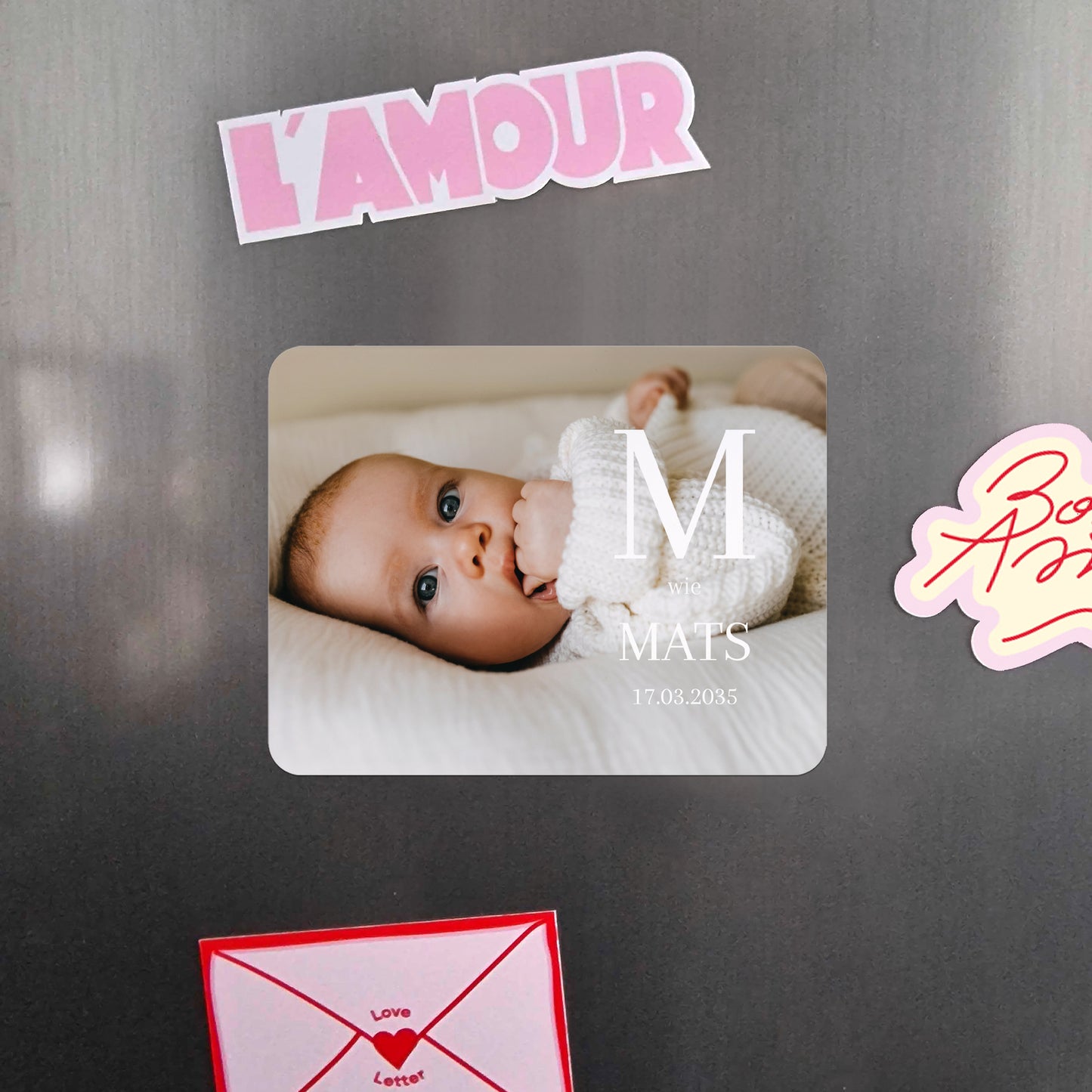 Geburtskarte Set von 8, magnetisch, Landschaft, rechteckige abgerundete Ecken Fotografisches Full House foto N° 4