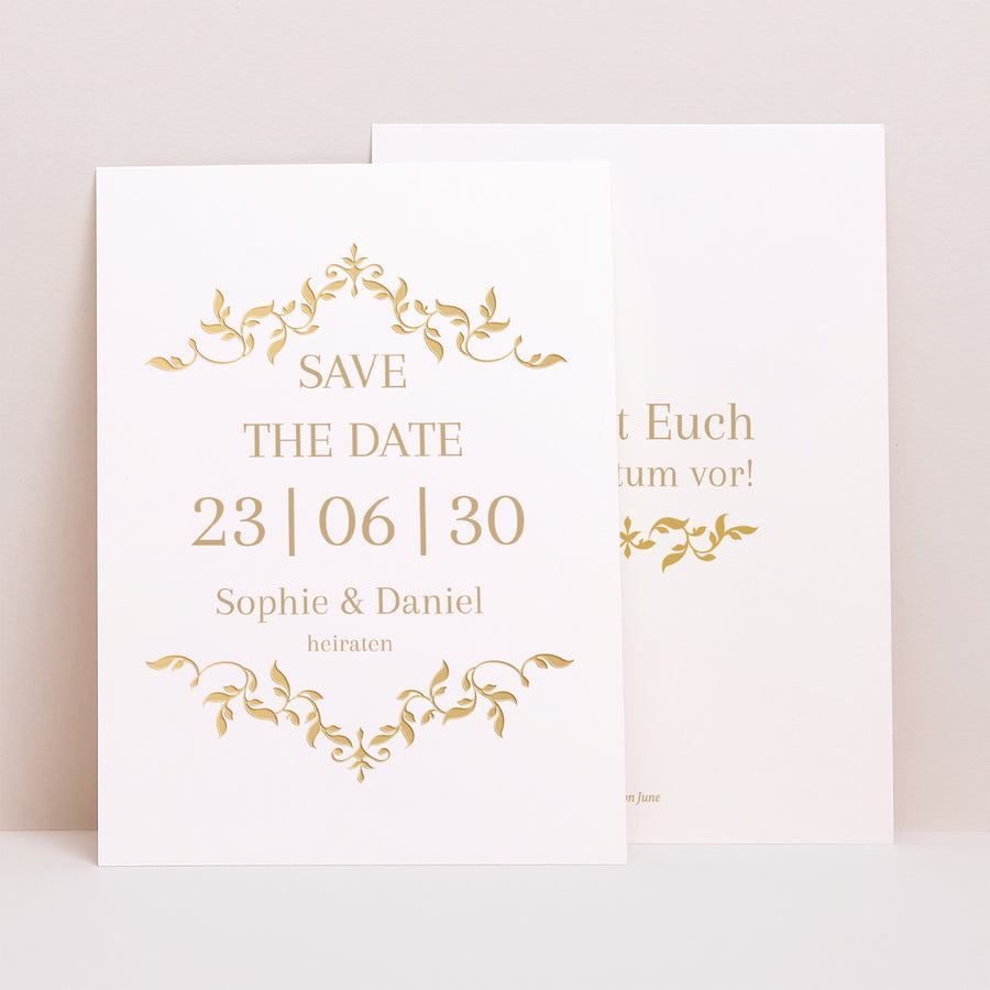 Save the date Karte Hochzeit Porträt foto