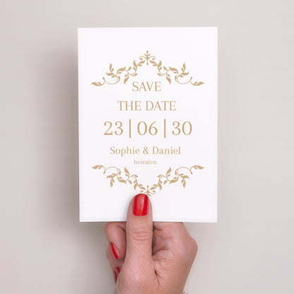 Save the date Karte Hochzeit Porträt foto N° 2