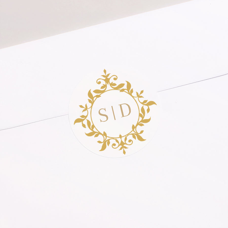 Sticker Hochzeit Rund foto