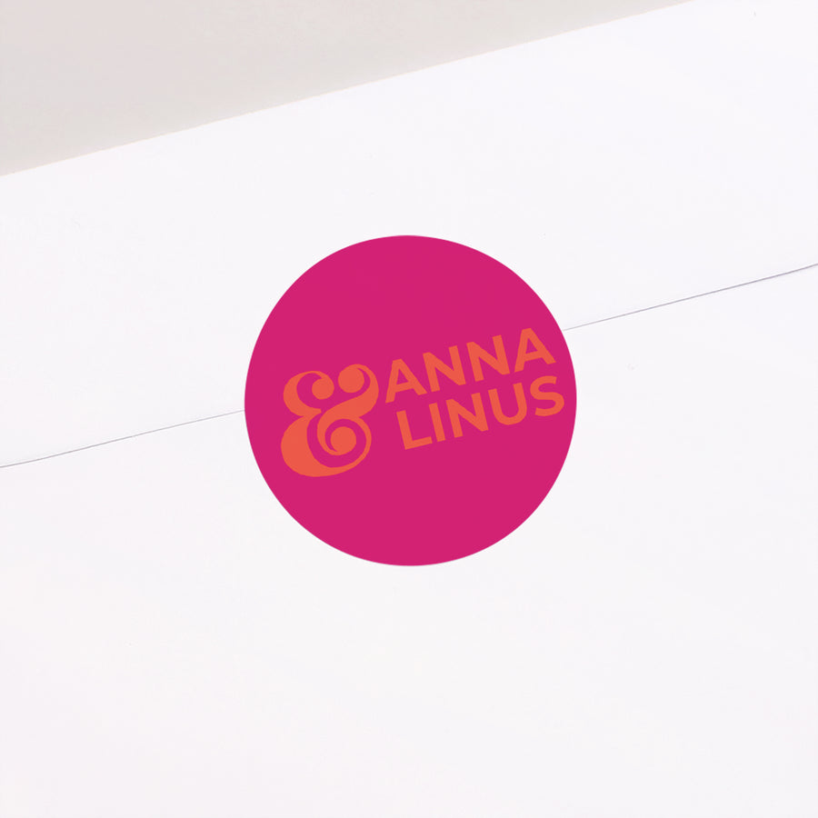 Sticker Hochzeit Rund foto
