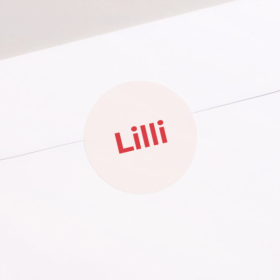 Sticker Geburt Rund foto