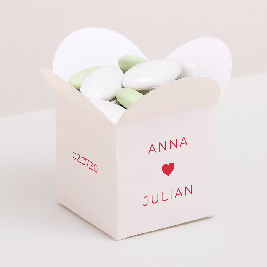 Geschenkbox Hochzeit Schmetterlingsöffnung Wir sagen ja foto