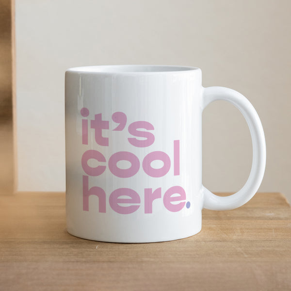 Tasse Objekte Weiß Hier ist es cool. foto