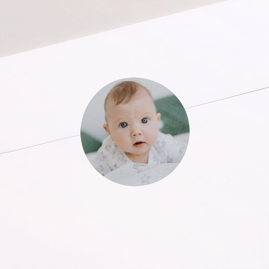 Sticker Taufe Rund foto