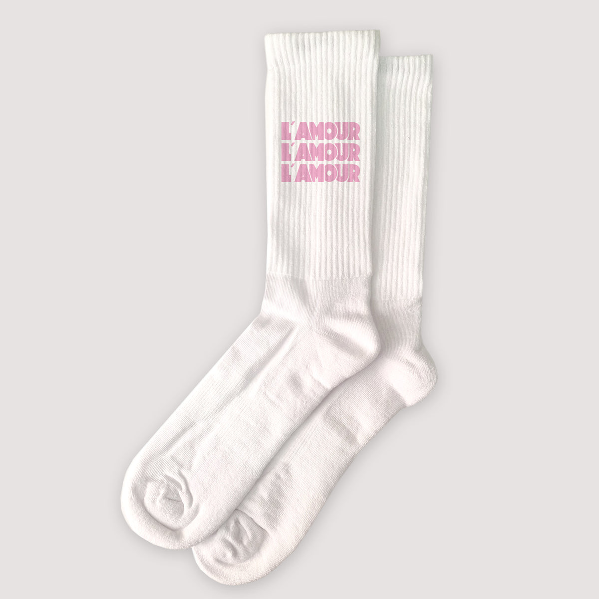 Damensocken Weiße Die rosa Liebe foto N° 1
