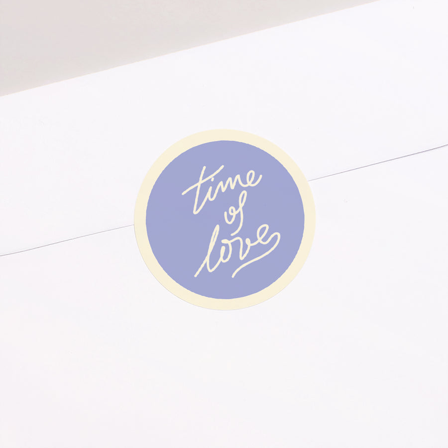 Sticker Hochzeit Rund Liebeszeit foto