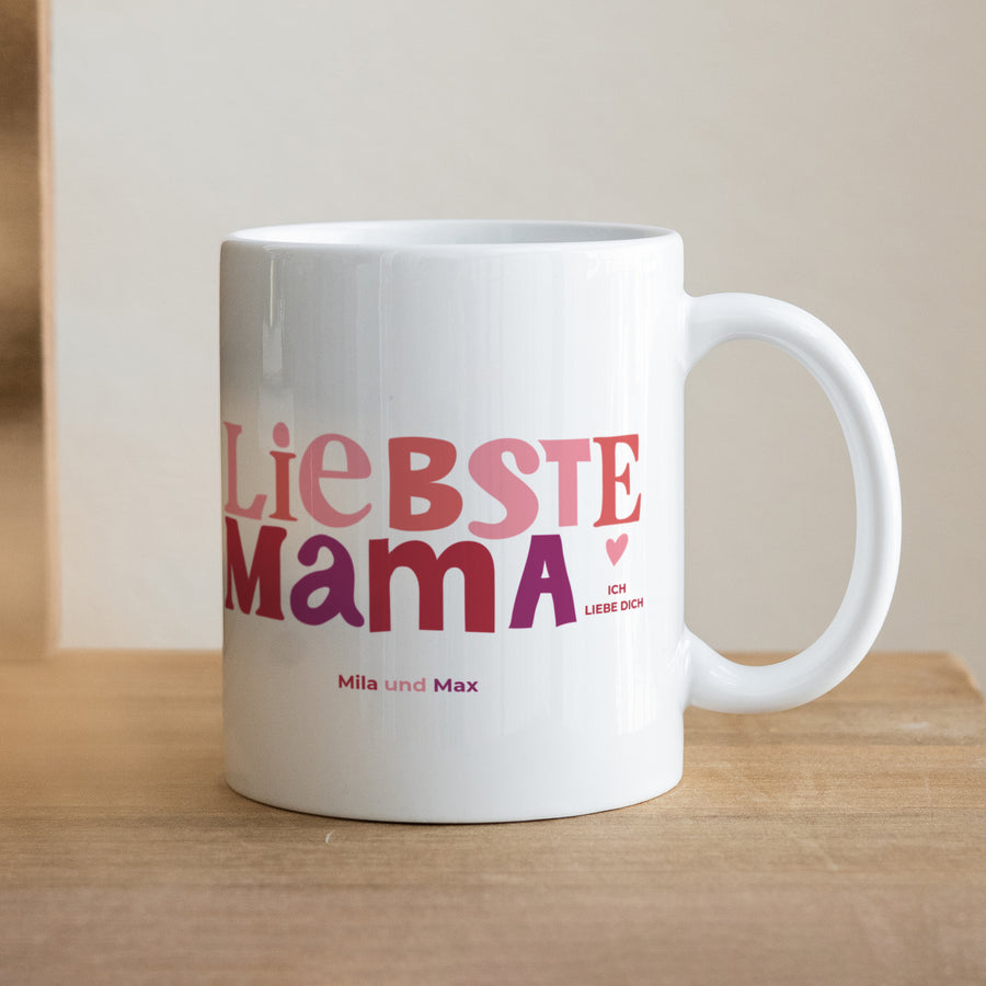 Tasse Objekte Weiß Mama Liebste II foto