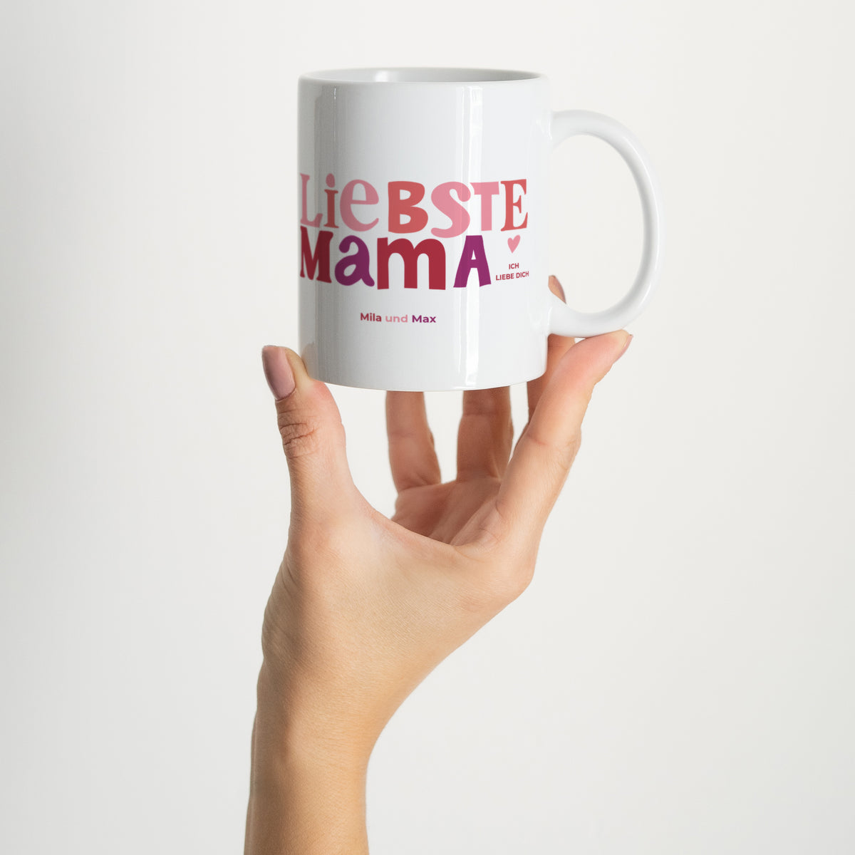 Tasse Objekte Weiß Mama Liebste II foto N° 2