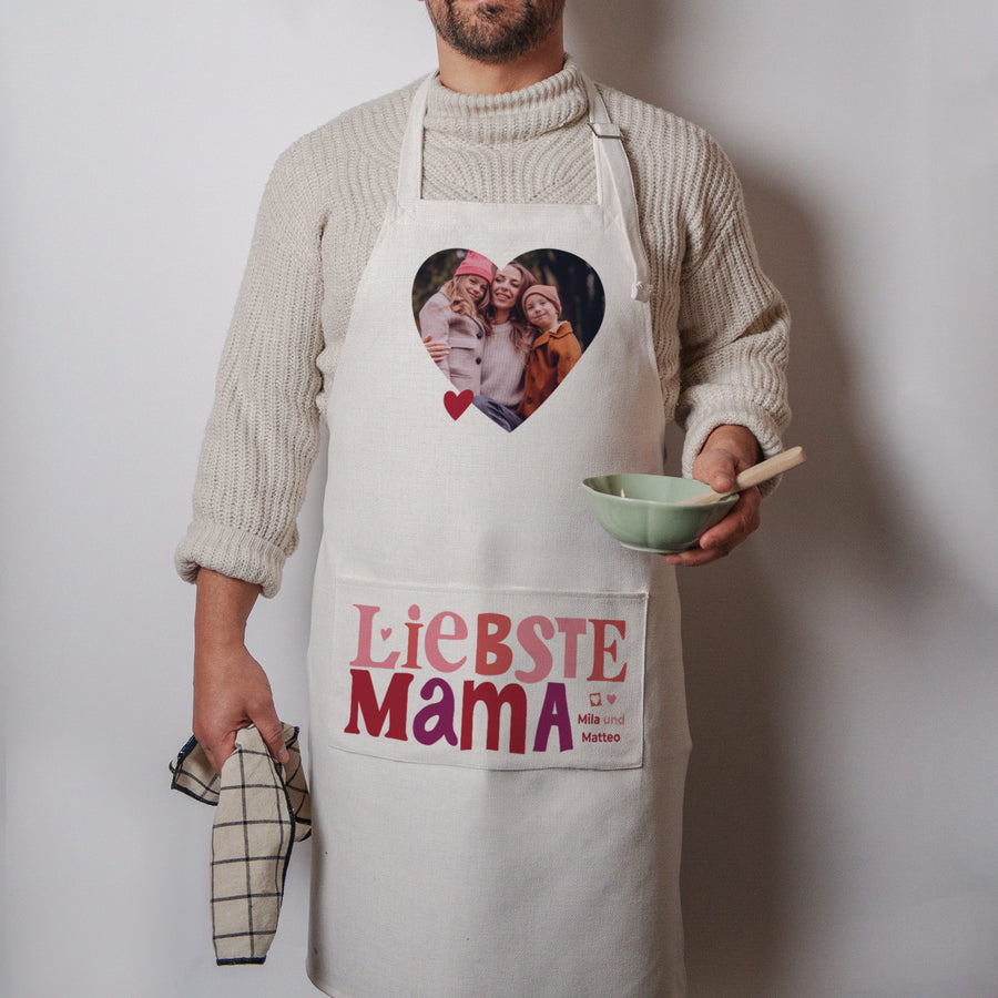 Schürze Objekte Natürliches Beige Mama Schatz V foto