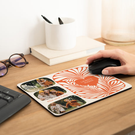 Mousepad Objekte Rechteck Bernsteinfarbiges Laub