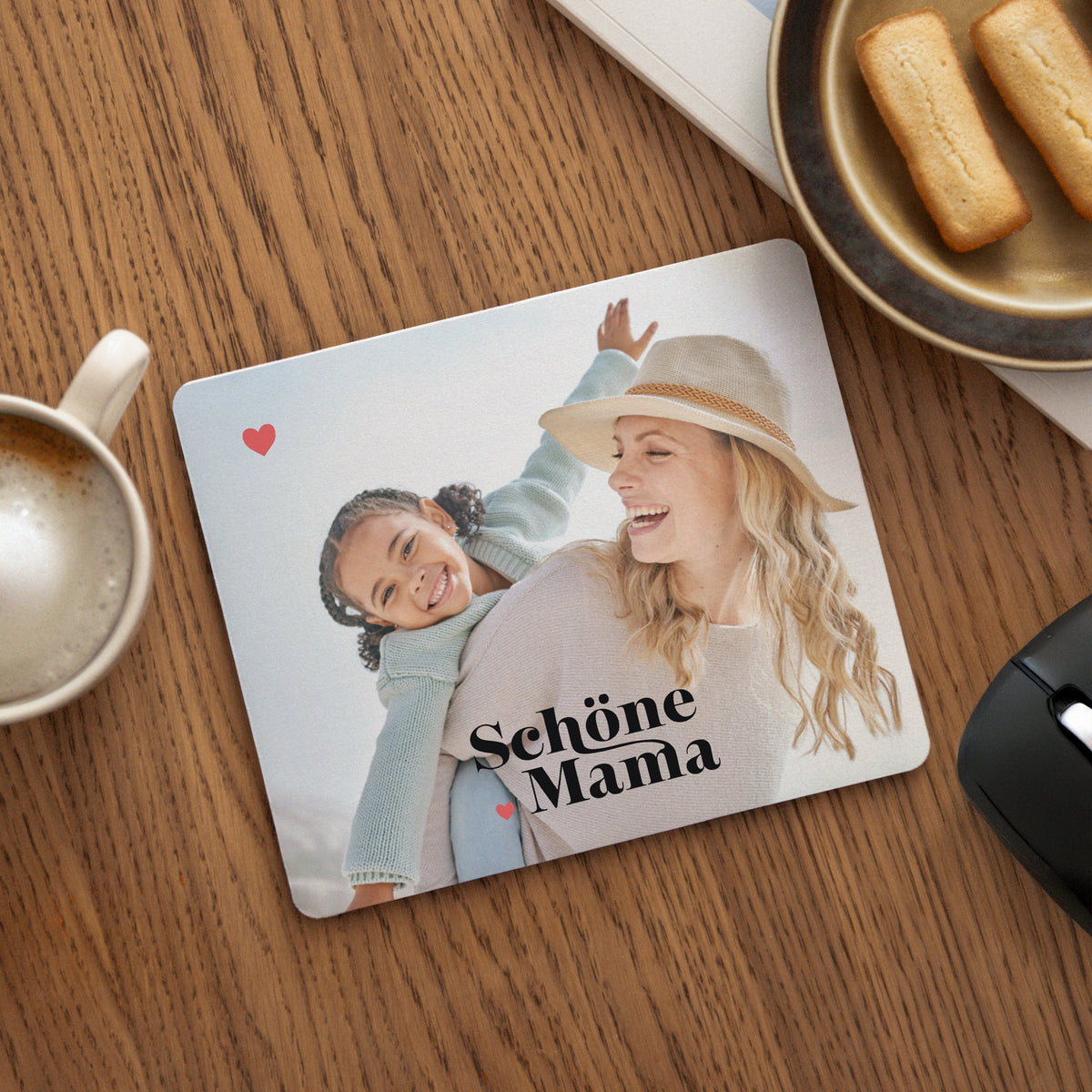 Mousepad Objekte Rechteck Schöne Mama foto