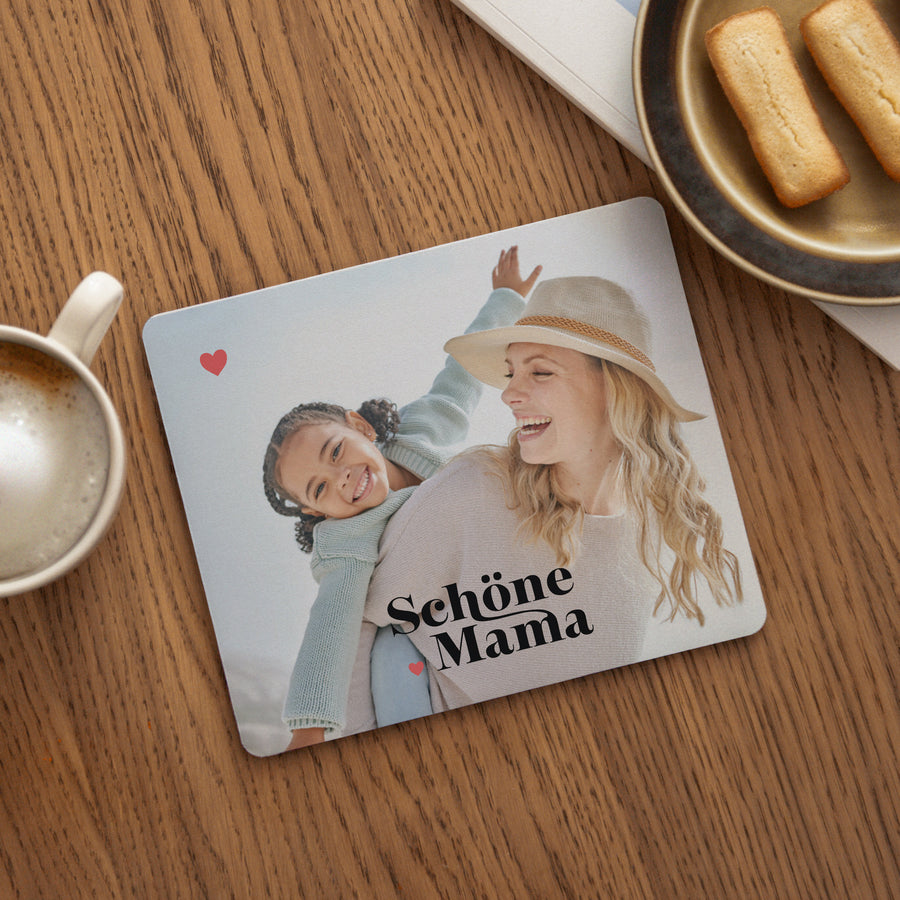 Mousepad Objekte Rechteck Schöne Mama foto