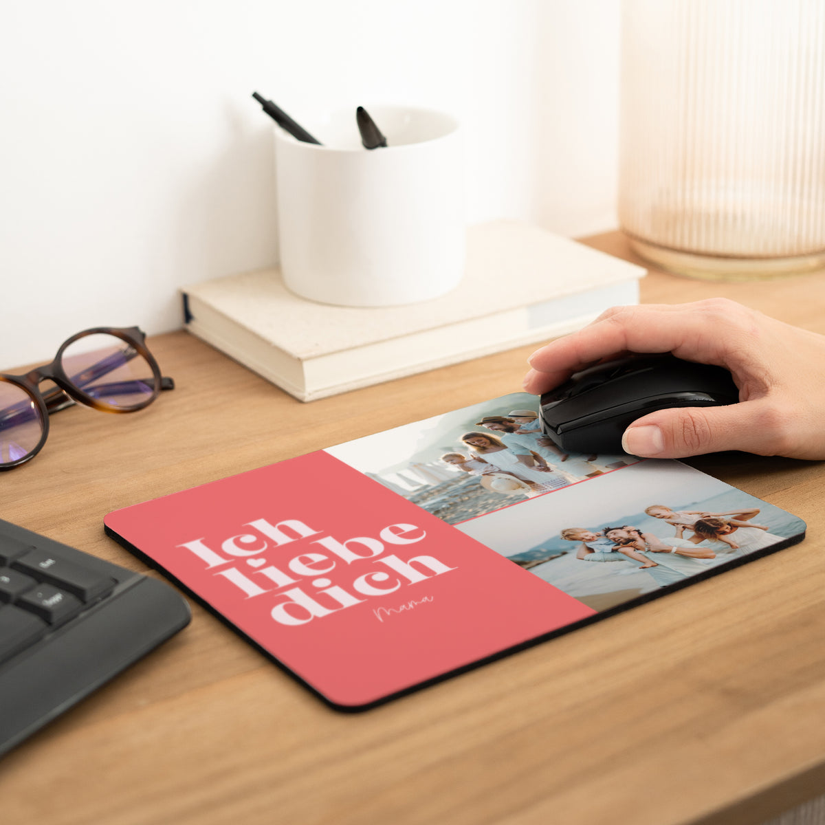 Mousepad Objekte Rechteck Ich liebe dich, Mama. foto N° 2