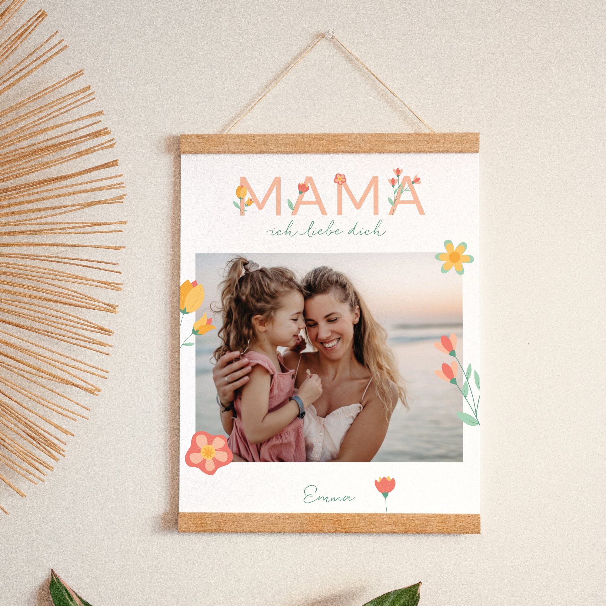 Poster Objekte Porträt Liebende Mutterblume foto N° 1
