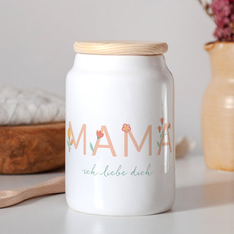 Keramiktopf Objekte 65 cl Liebende Mutterblume