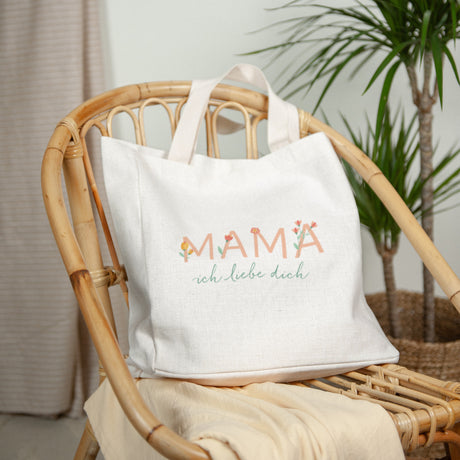 Tote bag Objekte Tragehenkel Liebende Mutterblume