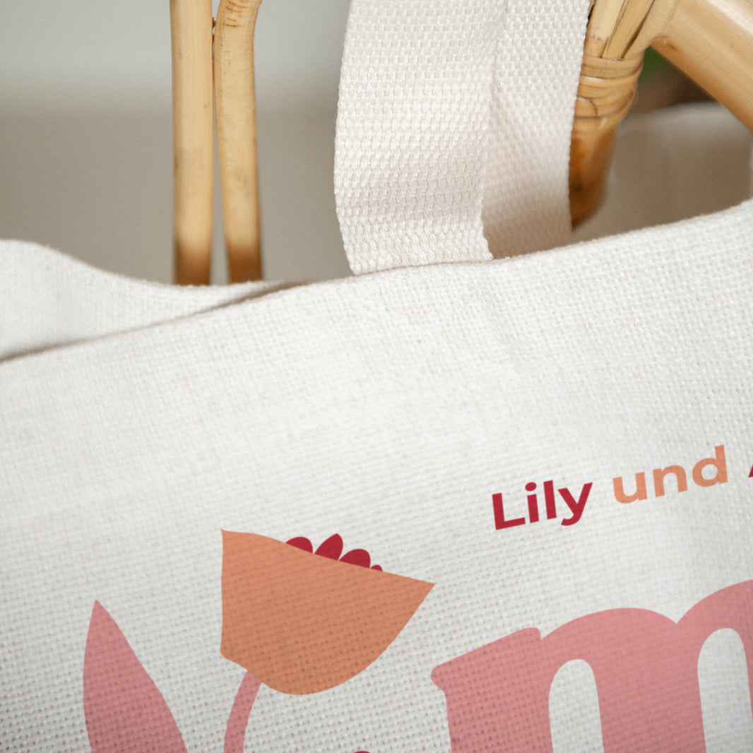 Tote bag Objekte Tragehenkel Mama liebt mich. foto N° 3