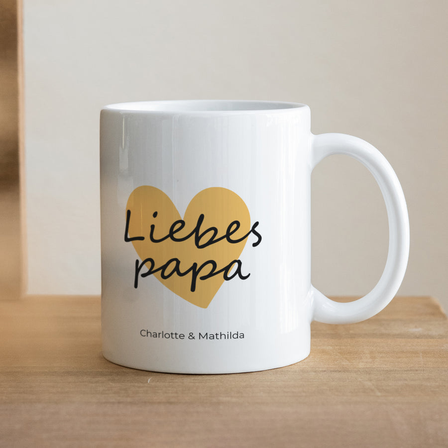 Tasse Objekte Weiß Papa der Liebe III foto