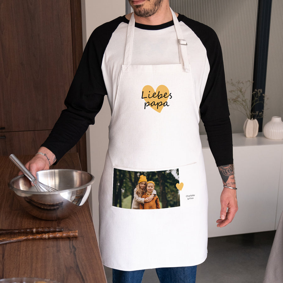 Schürze Objekte Natürliches Beige Papa der Liebe III foto