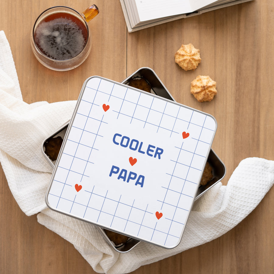 Metalldose Objekte Quadratisch Cooler Papa foto