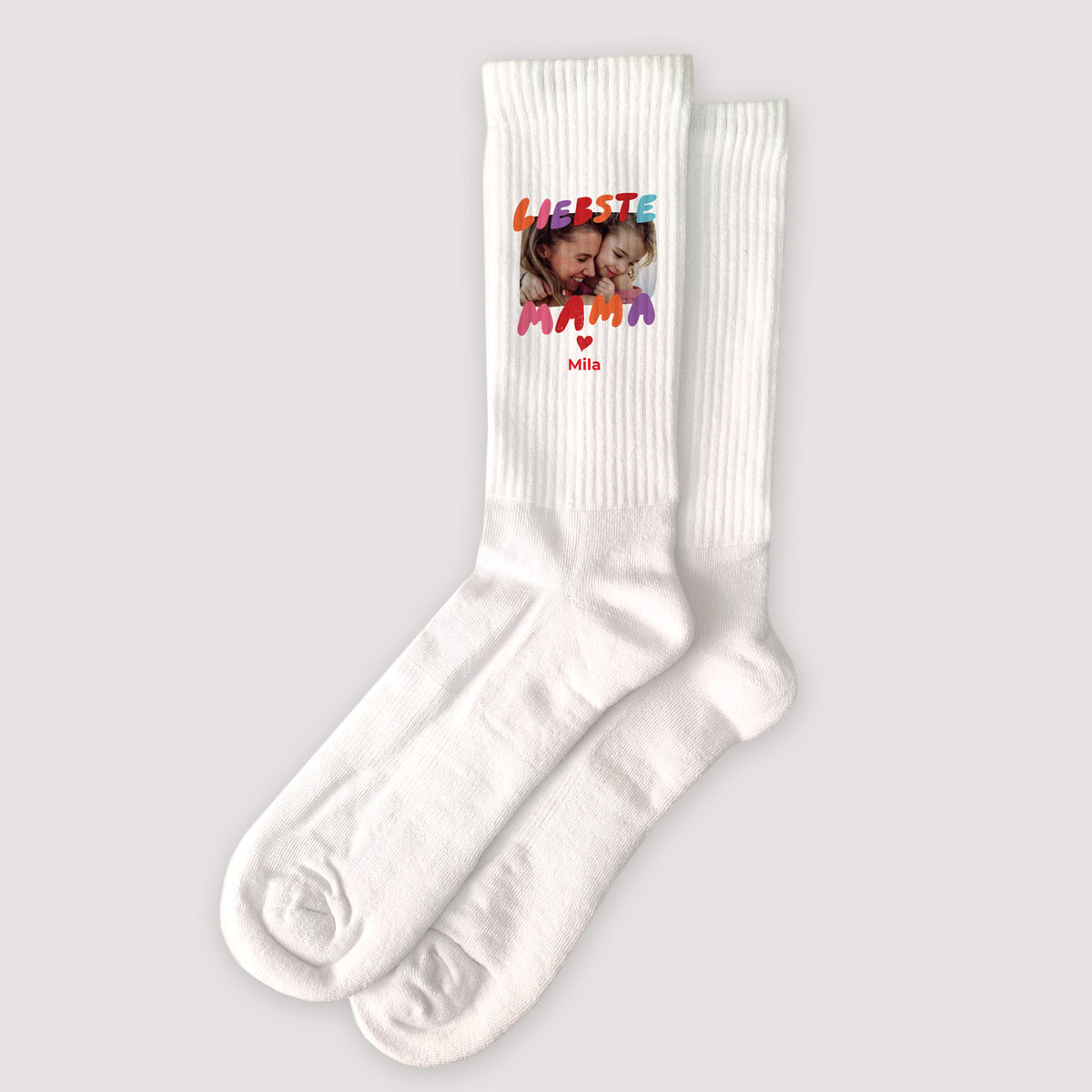 Damensocken Weiße Mama der Liebe III foto N° 1