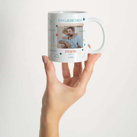 Tasse Objekte Weiß Ich liebe dich Papa.