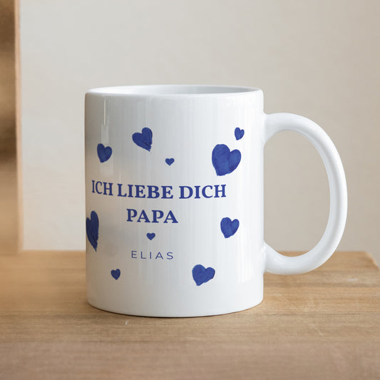 Tasse Objekte Weiß Von Liebe in der Malerei foto