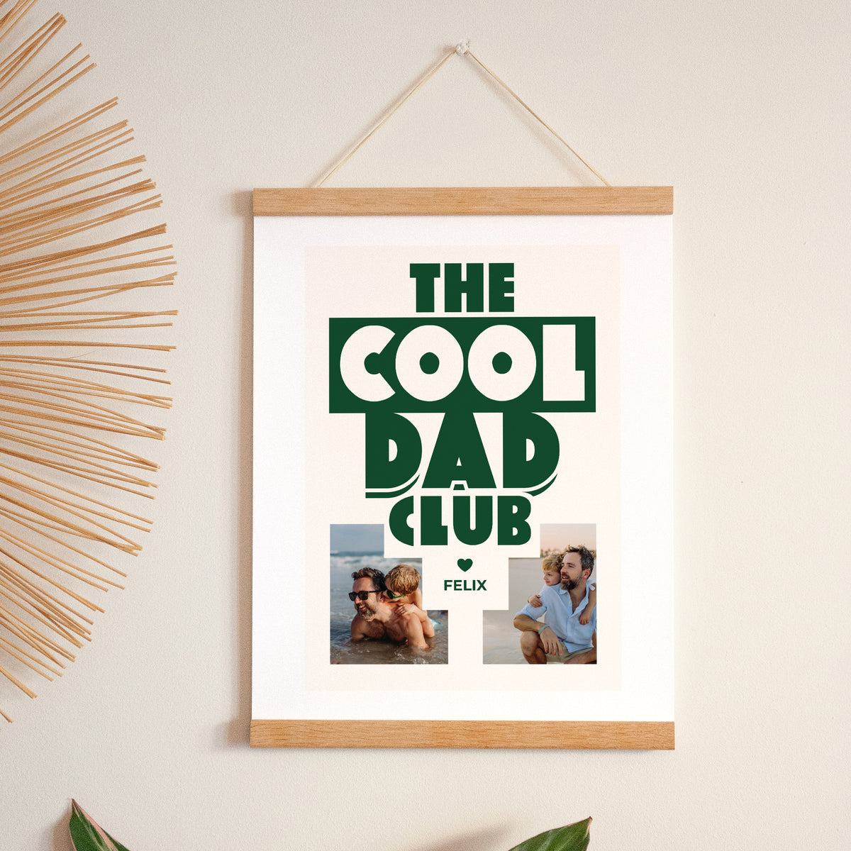 Poster Objekte Porträt COOLE PAPA CLUB foto