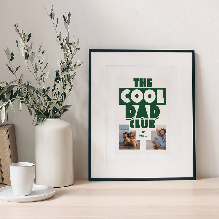 Poster Objekte Porträt COOLE PAPA CLUB foto