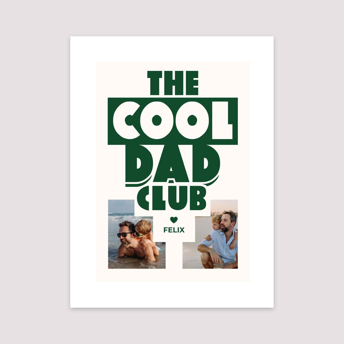 Poster Objekte Porträt COOLE PAPA CLUB foto N° 2