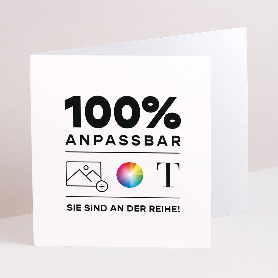 Geburtskarte Asymmetrische Zweiflügeltür Mach es selbst V foto