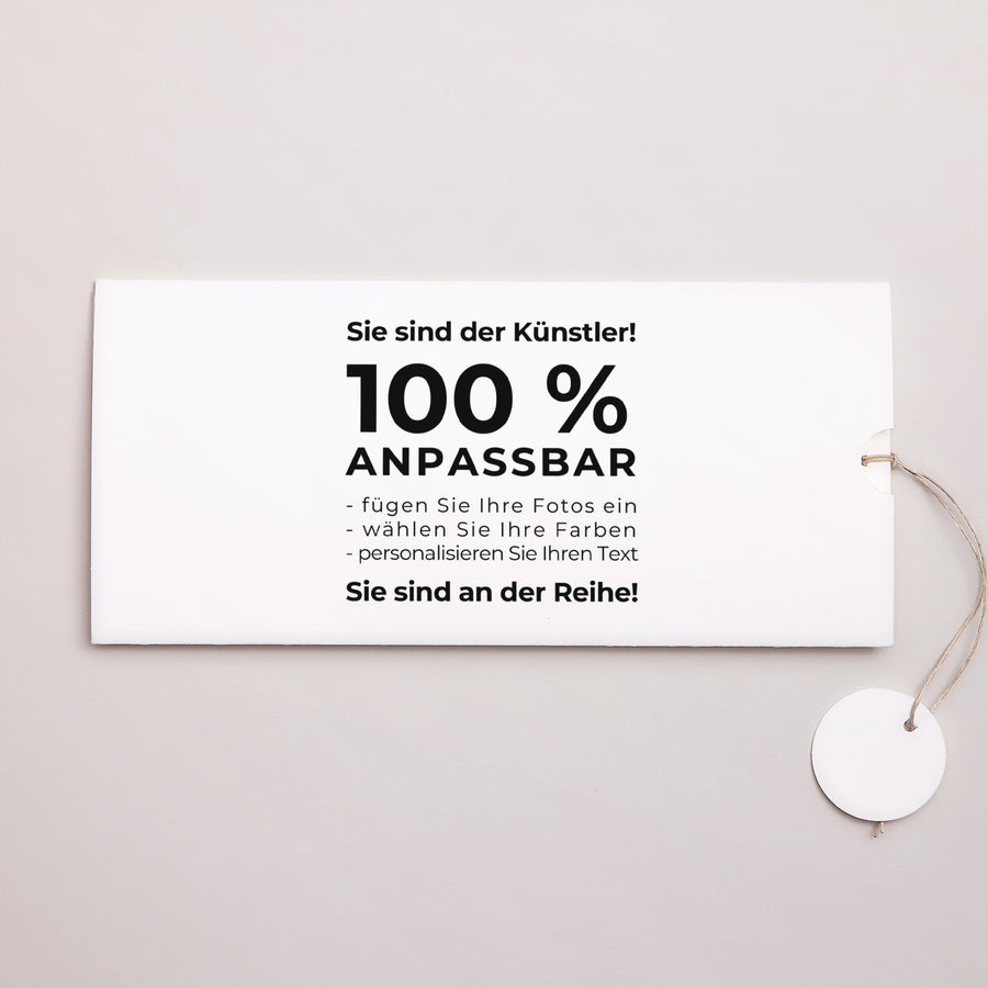 Geburtskarte Mappe 2 Karten, Etikett Mach es selbst V foto