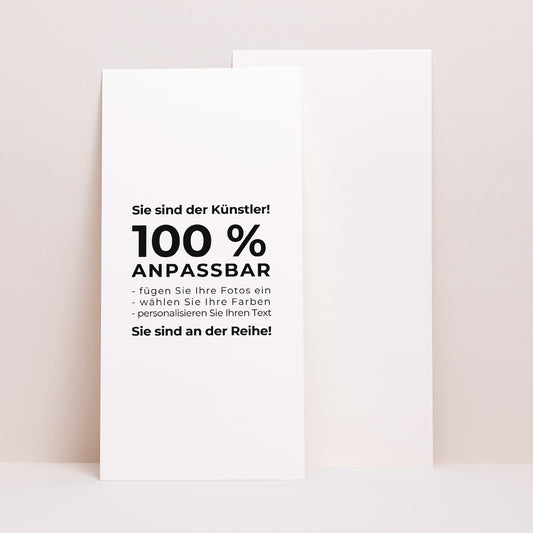Einladungskarte Geburt Panoramatisches Porträt Mach es selbst V foto