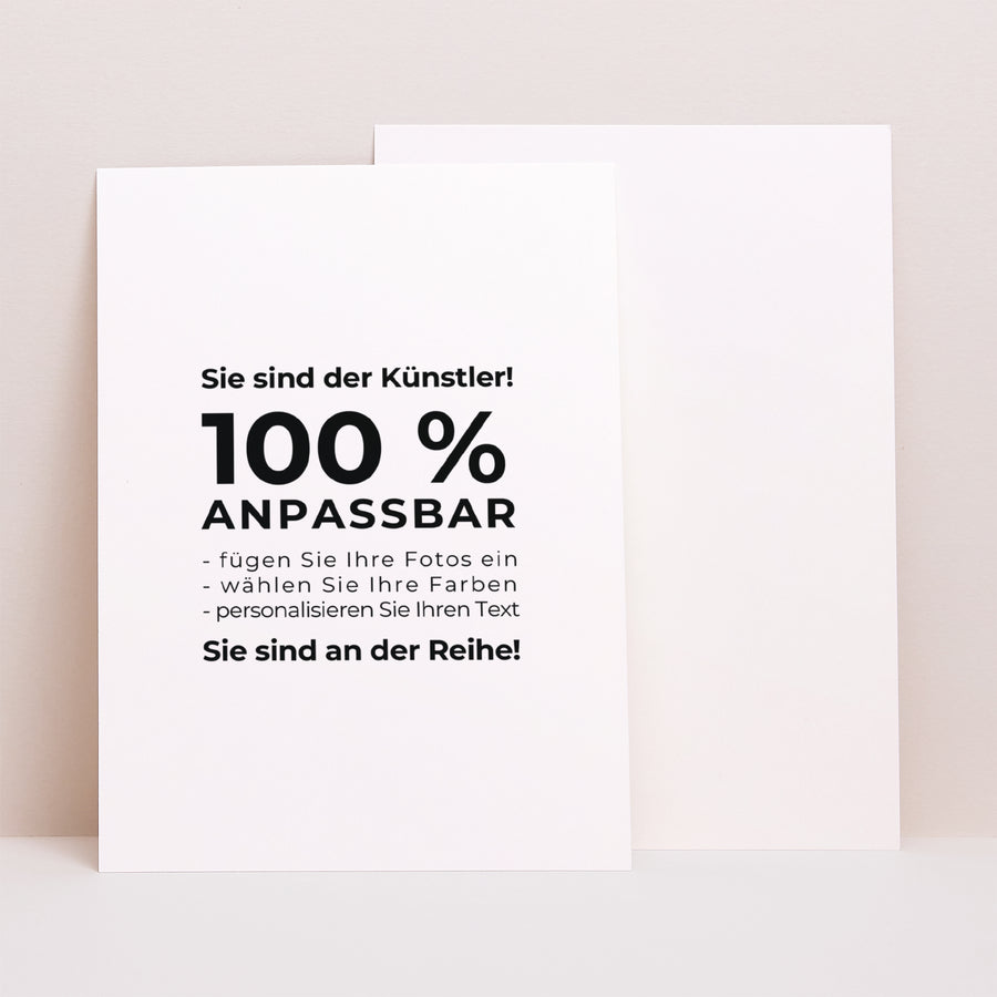 Geburtskarte Porträt Mach es selbst V foto