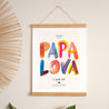 Poster Objekte Porträt PAPA LOVA COLORS -> PAPA LOVA FARBEN foto N° 1