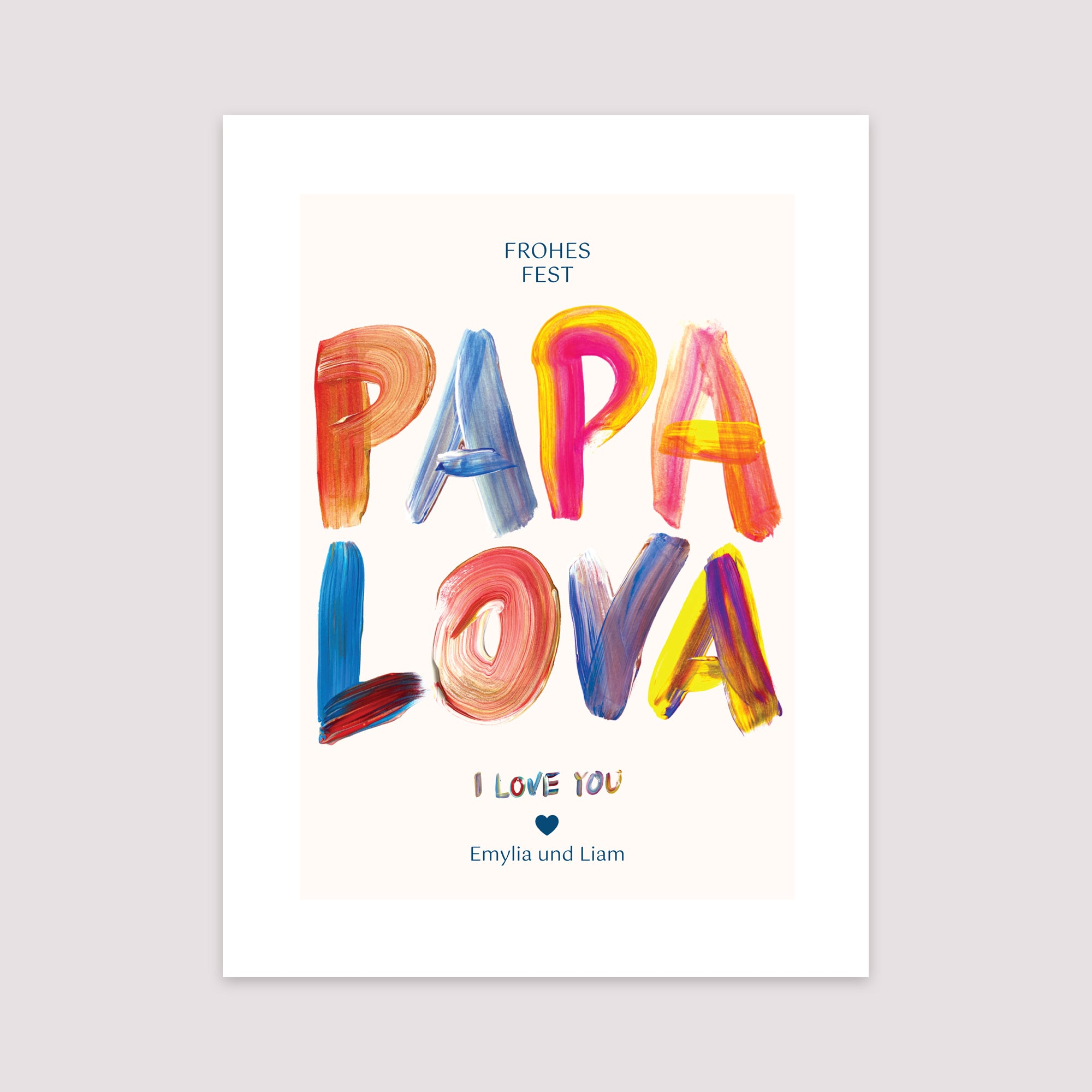Poster Objekte Porträt PAPA LOVA COLORS -> PAPA LOVA FARBEN foto N° 2