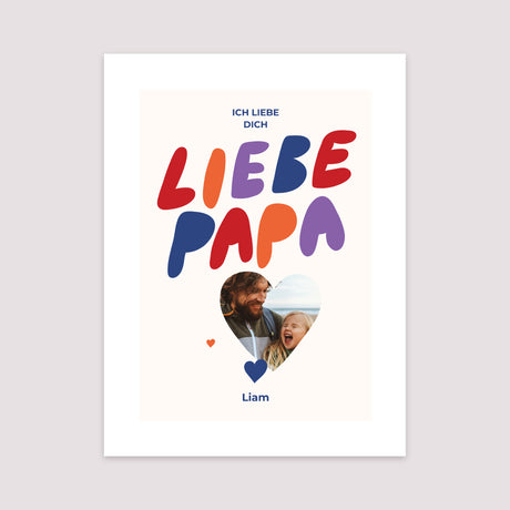 Poster Objekte Porträt Liebes Farben